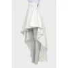 Asymmetrical white skirt