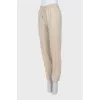 Drawstring trousers with pockets