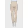 Drawstring trousers with pockets
