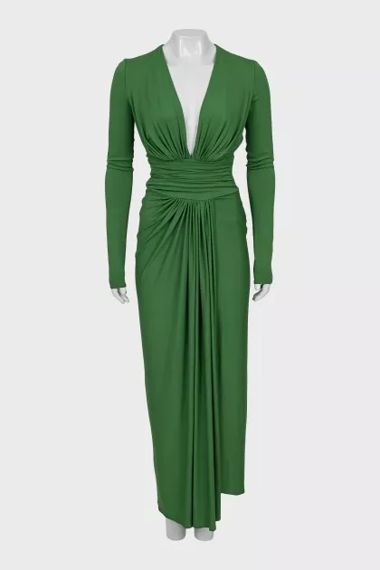 Dress decorated with drapery