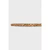 Animal print pony skin belt