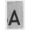 Grey scarf with signature print