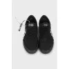 Men's sneakers with striped soles