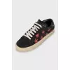 Suede sneakers decorated with stars