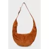 Suede crossbody bag