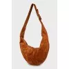 Suede crossbody bag