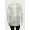 Straight cut shirt with signature print