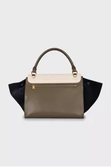 Trapeze leather bag