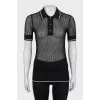Knitted fitted T-shirt