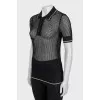 Knitted fitted T-shirt