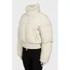 Cropped beige down jacket