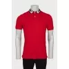 Men's red polo shirt