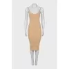 Bodycon dress with metal straps