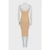 Bodycon dress with metal straps