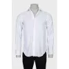 Men's white striped shirt