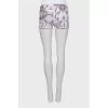 Swim shorts with ties and tag