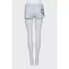Printed swim shorts with tag