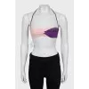 Rhinestone swimsuit with tag