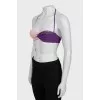 Rhinestone swimsuit with tag