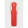 Fitted dress with imitation corset