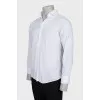 Men's white fitted shirt