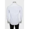 Men's white fitted shirt