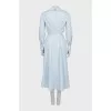 Blue dress with side cutouts