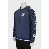 Men's embroidered animal print hoodie