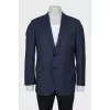 Men's fitted blue jacket