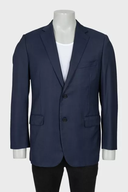 Men's fitted blue jacket