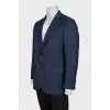 Men's fitted blue jacket