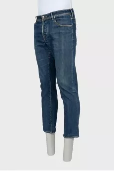 Men's Straight Button Jeans