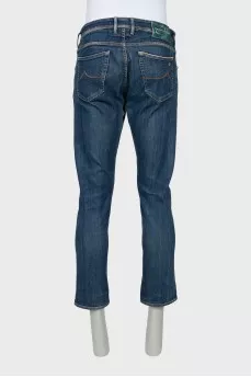 Men's Straight Button Jeans