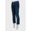 Men's straight fit button down jeans