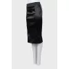 Black pencil skirt with elastic
