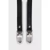 Thin leather belt for bag