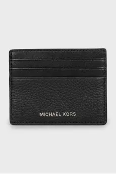 Leather cardholder with tag