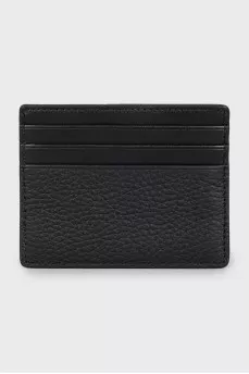 Leather cardholder with tag
