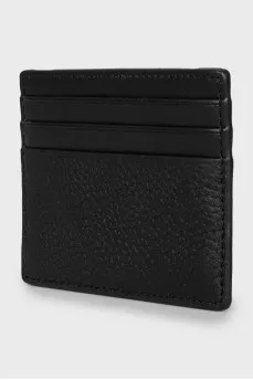 Leather cardholder with tag
