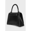 Hourglass leather bag