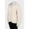 White wool sweater
