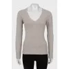 Cashmere V-neck sweater