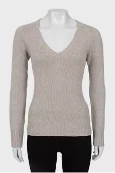 Cashmere V-neck sweater