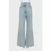 Flared jeans in light blue