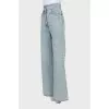 Flared jeans in light blue