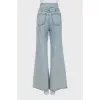 Flared jeans in light blue