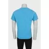 Men's blue printed t-Shirt
