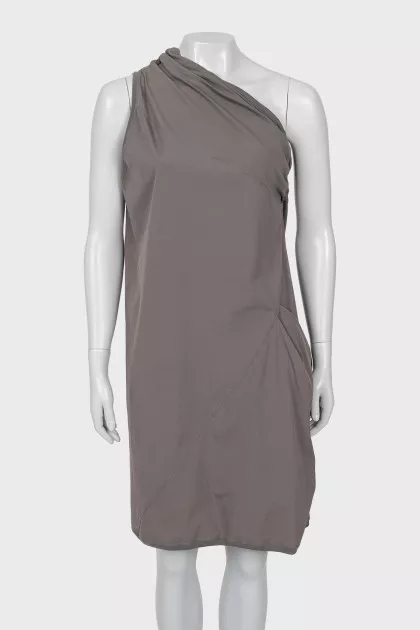 One shoulder straight dress