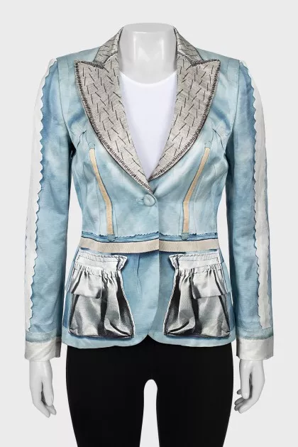 Fitted printed jacket