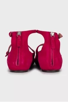 Pink suede shoes